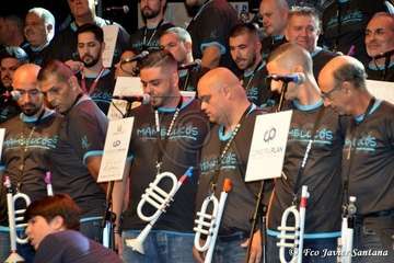 Acto de presentación de la murga teldense Los Nietos de Sarymanchez en el Teatro Víctor Jara de Vecindario (Foto Francisco Javier Santana)
